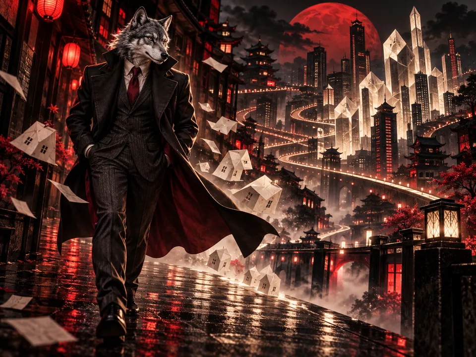 Editorial illustration for Big Bad Wolf Megaways